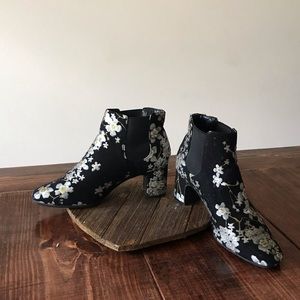 Anne Klein floral booties